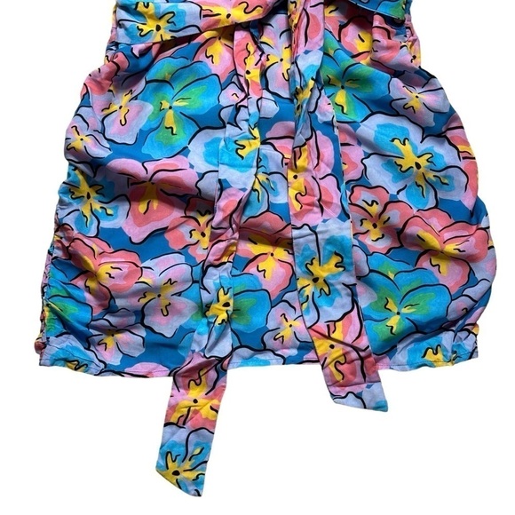 For Love & Lemons Tropical Floral Yasmin Mini Dress US S - Picture 8 of 12
